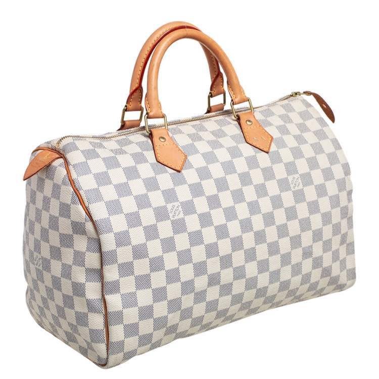 مملوكة مسبقًا Louis Vuitton Damier Azur Canvas Speedy 35 Bag