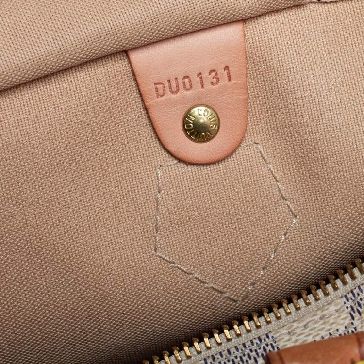 مملوكة مسبقًا Louis Vuitton Damier Azur Canvas Speedy 35 Bag