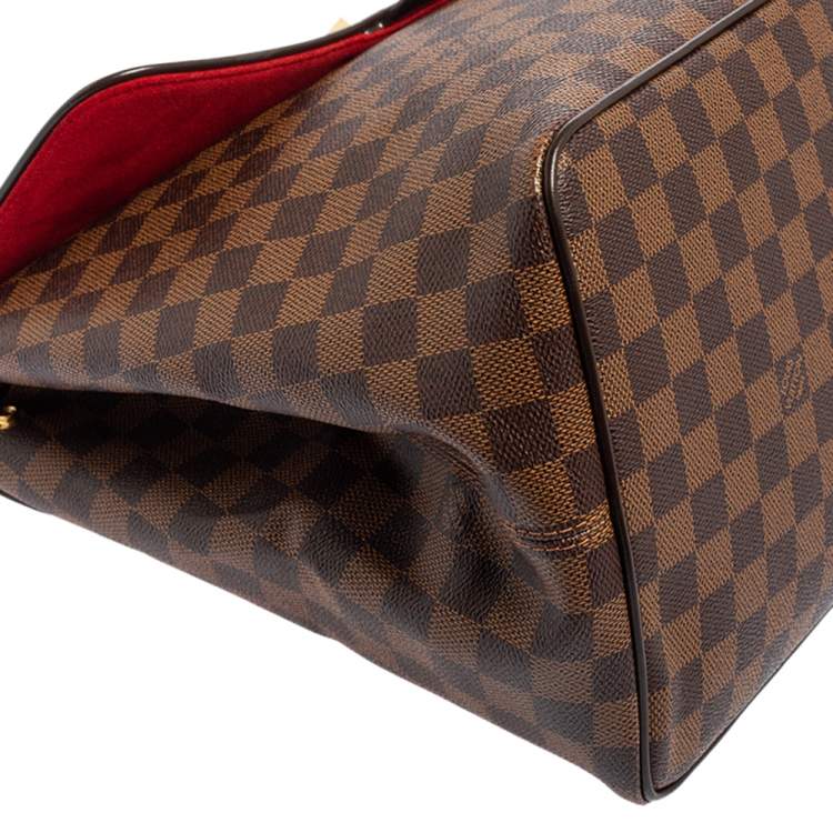 Pre Owned Louis Vuitton Damier Ebene Canvas Bergamo GM Bag