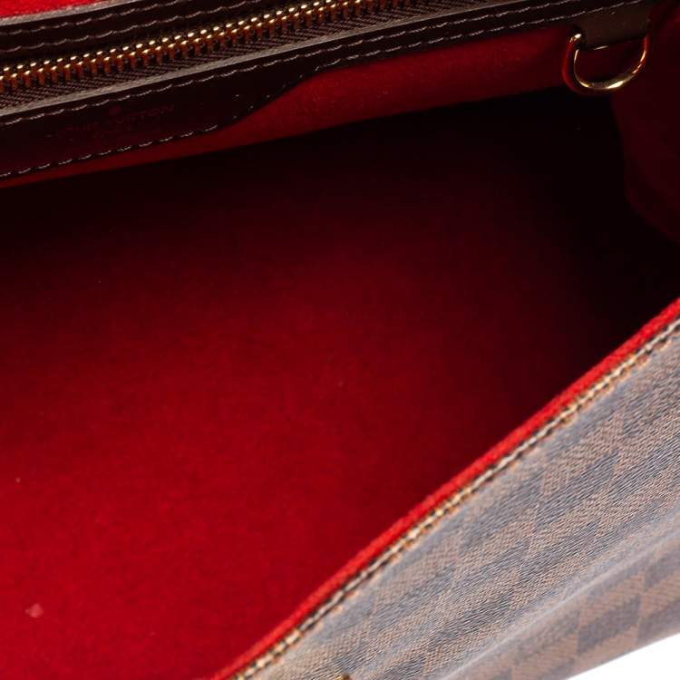 Pre Owned Louis Vuitton Damier Ebene Canvas Bergamo GM Bag