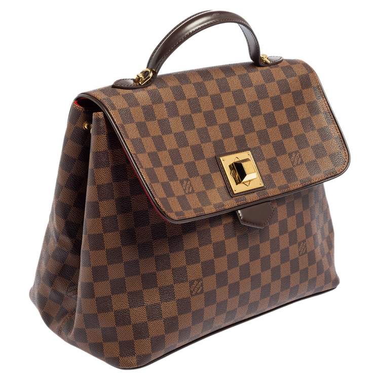 Pre Owned Louis Vuitton Damier Ebene Canvas Bergamo GM Bag
