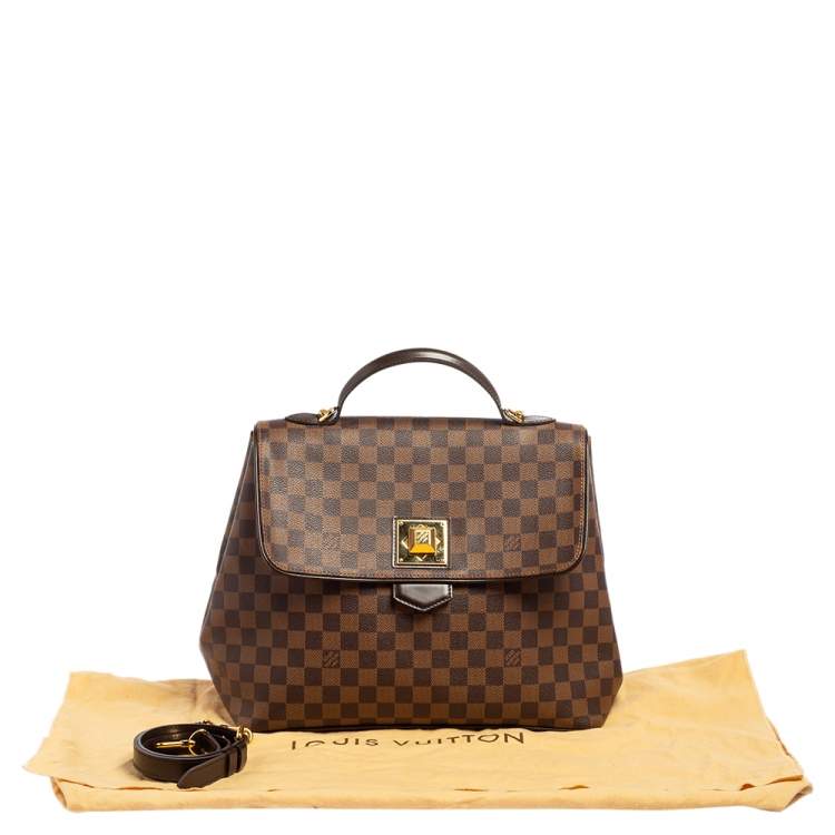 Pre Owned Louis Vuitton Damier Ebene Canvas Bergamo GM Bag