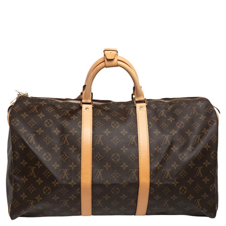 Pre Owned Louis Vuitton Monogram Canvas Keepall 50 Bag