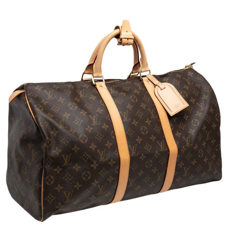 Pre Owned Louis Vuitton Monogram Canvas Keepall 50 Bag