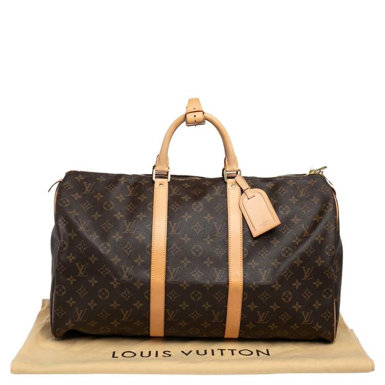 Pre Owned Louis Vuitton Monogram Canvas Keepall 50 Bag