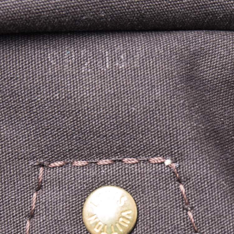 Pre Owned Louis Vuitton Fusain Monogram Canvas Mini Lin Speedy 30 Bag