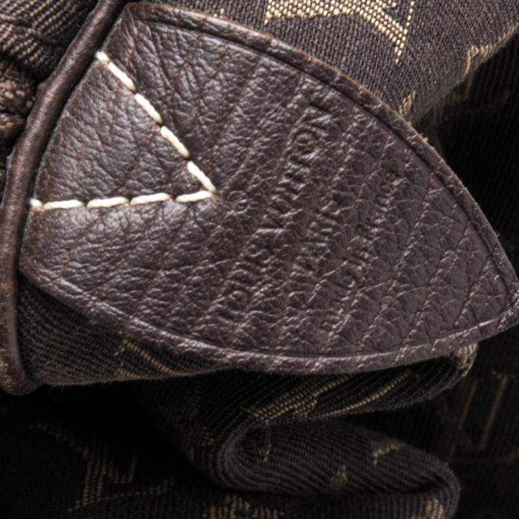 Pre Owned Louis Vuitton Fusain Monogram Canvas Mini Lin Speedy 30 Bag