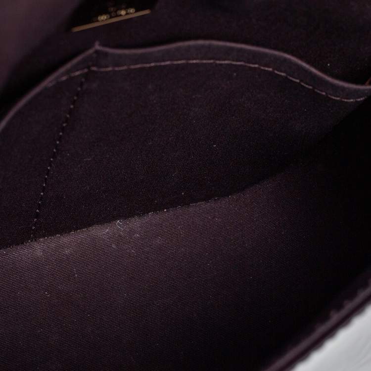Pre Owned Louis Vuitton Amarante Monogram Vernis Pasadena Bag