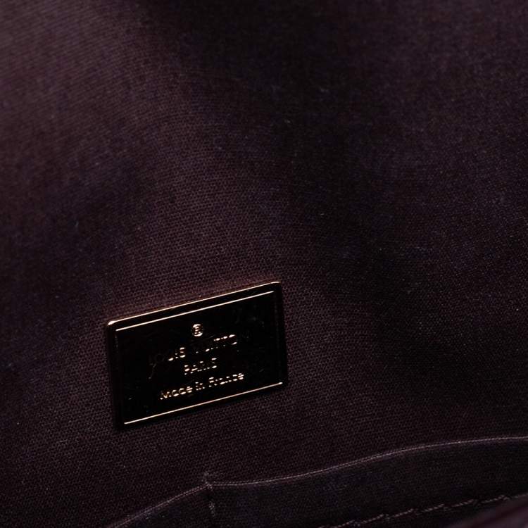 Pre Owned Louis Vuitton Amarante Monogram Vernis Pasadena Bag