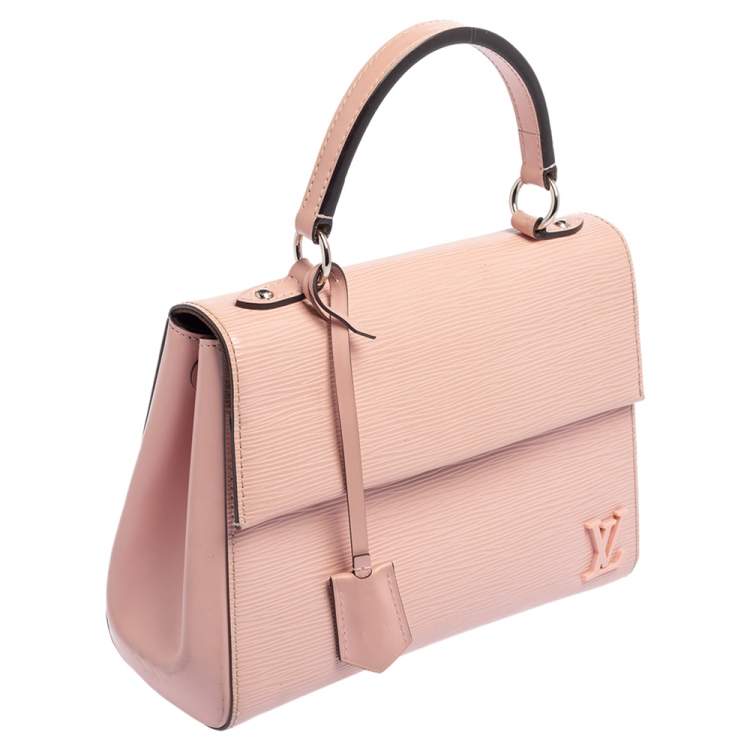 Pre Owned Louis Vuitton Rose Ballerine Epi Leather Cluny BB Bag
