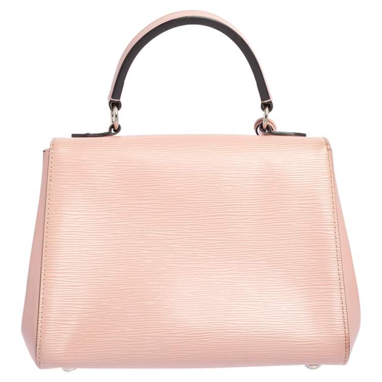 Pre Owned Louis Vuitton Rose Ballerine Epi Leather Cluny BB Bag