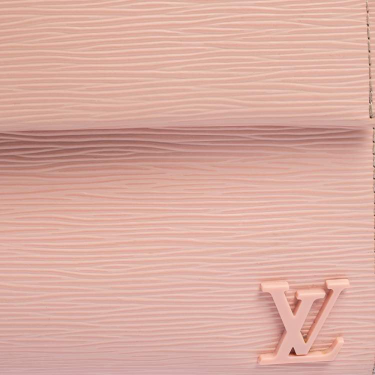 Pre Owned Louis Vuitton Rose Ballerine Epi Leather Cluny BB Bag