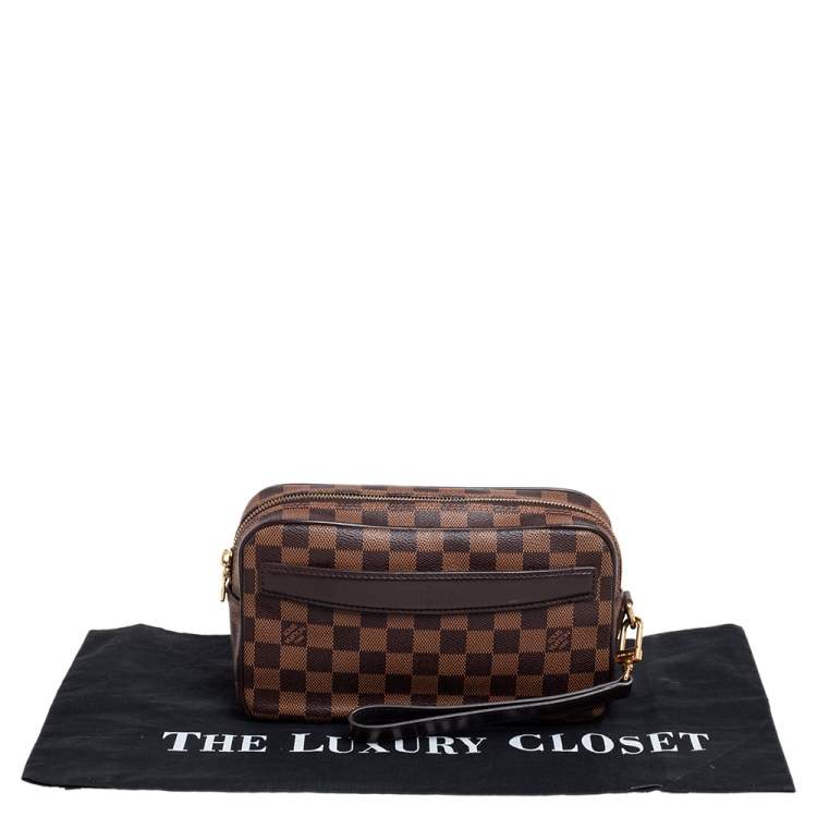 Pre Owned Louis Vuitton Damier Ebene Canvas Saint Paul Pochette