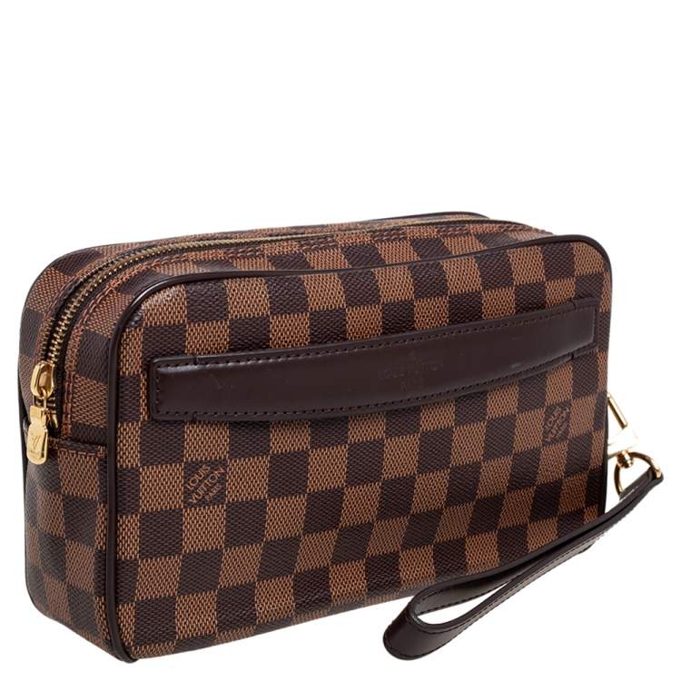 Pre Owned Louis Vuitton Damier Ebene Canvas Saint Paul Pochette