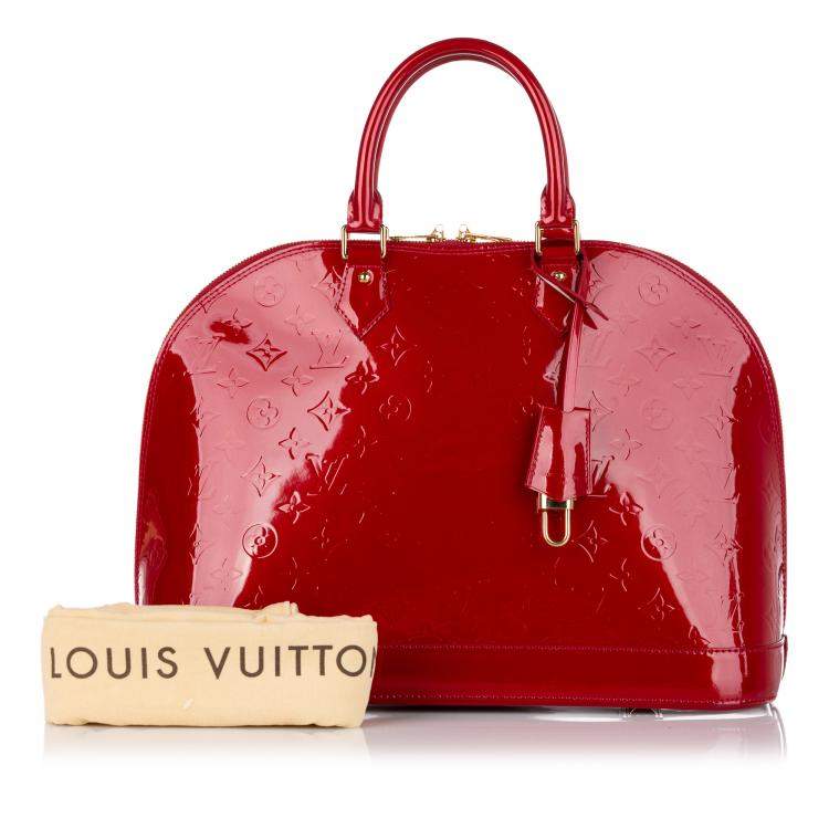 louis vuitton alma mm red