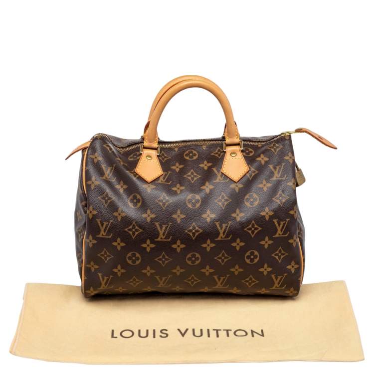 Pre Owned Louis Vuitton Monogram Canvas Speedy 30 Bag