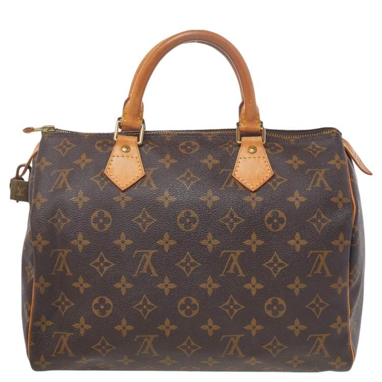 Pre Owned Louis Vuitton Monogram Canvas Speedy 30 Bag