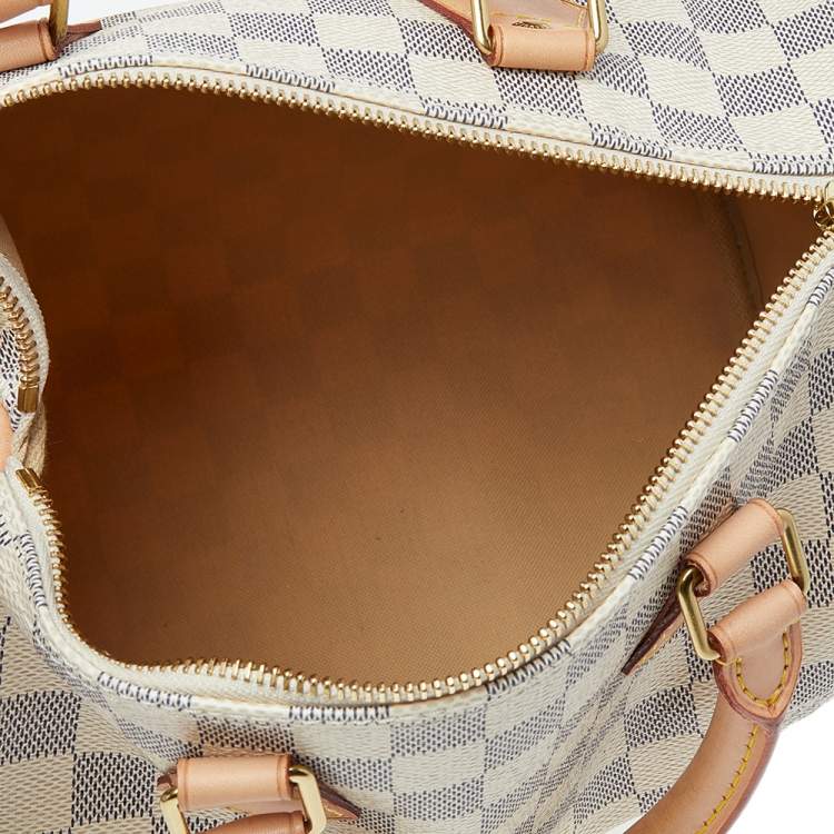 Pre Owned Louis Vuitton Damier Azur Canvas Speedy 25 Bag