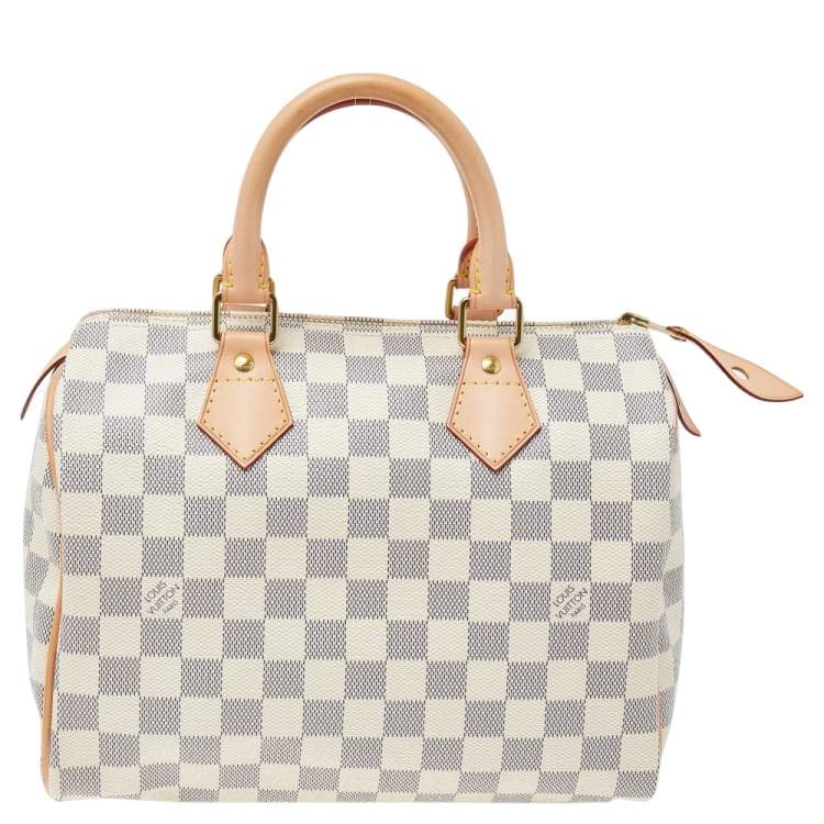 Pre Owned Louis Vuitton Damier Azur Canvas Speedy 25 Bag