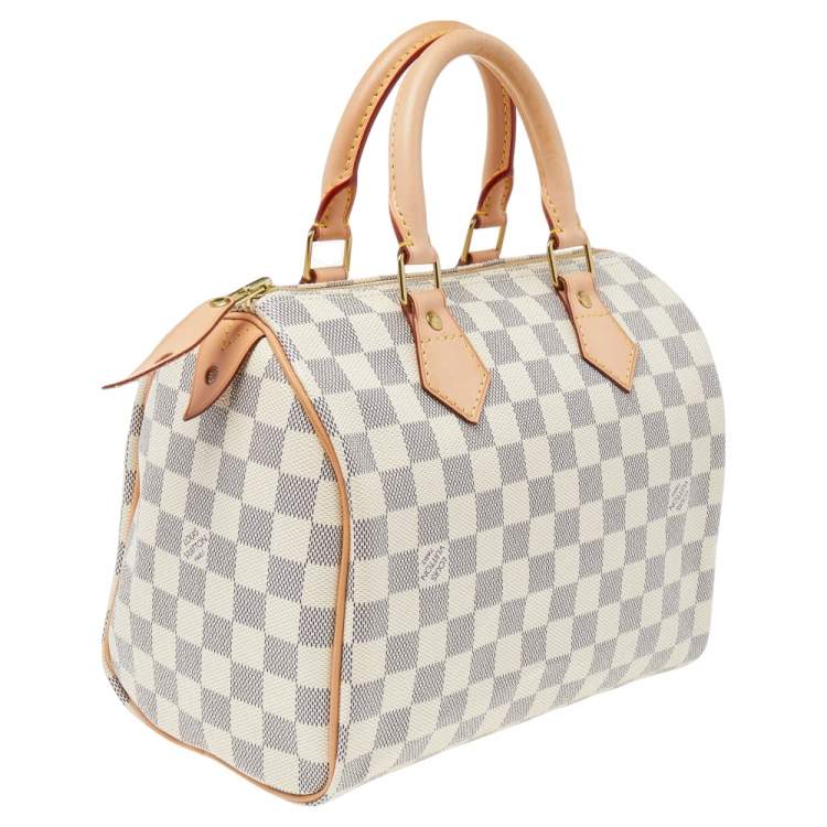 Pre Owned Louis Vuitton Damier Azur Canvas Speedy 25 Bag