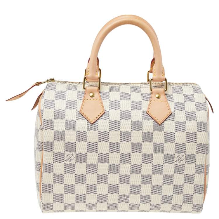 Pre Owned Louis Vuitton Damier Azur Canvas Speedy 25 Bag