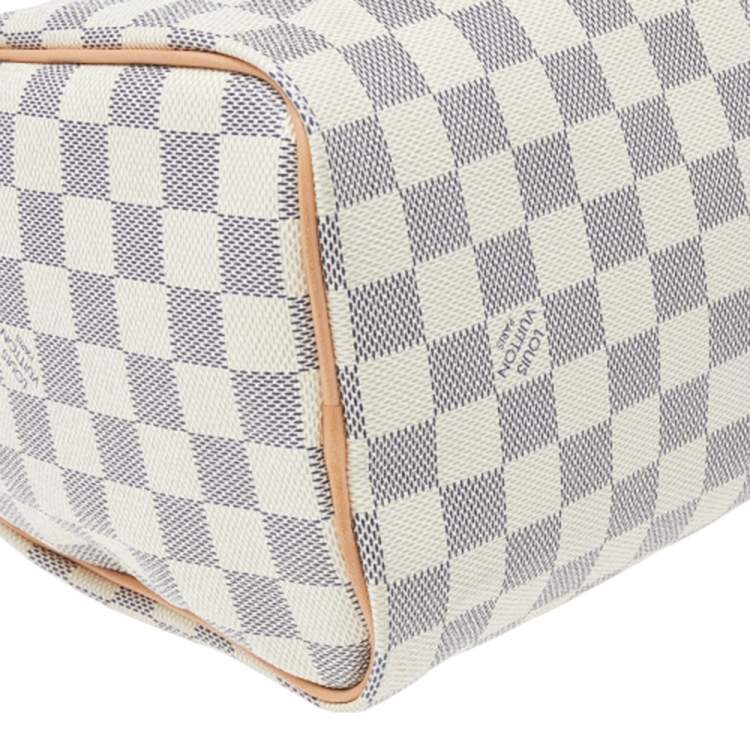Pre Owned Louis Vuitton Damier Azur Canvas Speedy 25 Bag