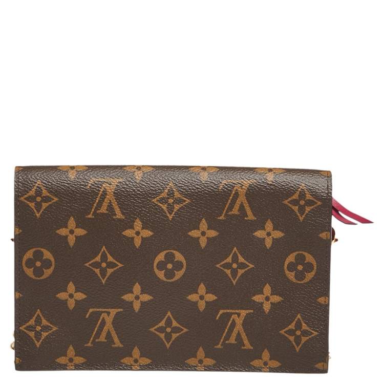 مملوكة مسبقًا Louis Vuitton Fuchsia  Monogram Canvas Flore Wallet on Chain