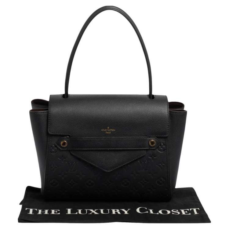 Pre Owned Louis Vuitton Black Monogram Empreinte Leather Trocadero Bag