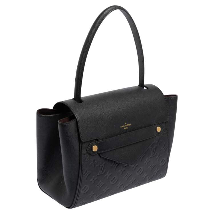 Pre Owned Louis Vuitton Black Monogram Empreinte Leather Trocadero Bag