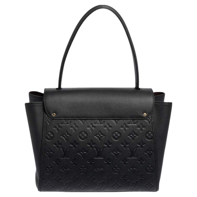 Pre Owned Louis Vuitton Black Monogram Empreinte Leather Trocadero Bag