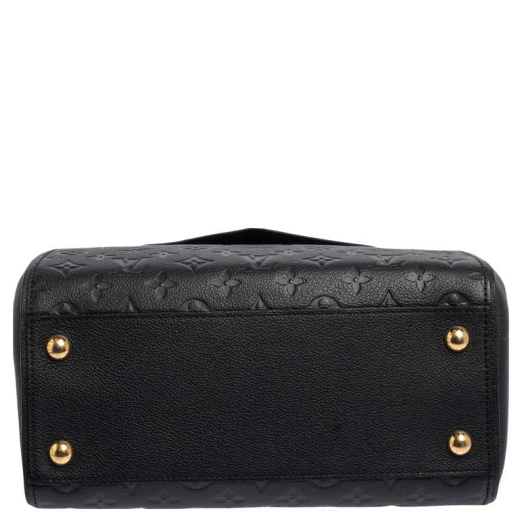 Pre Owned Louis Vuitton Black Monogram Empreinte Leather Trocadero Bag