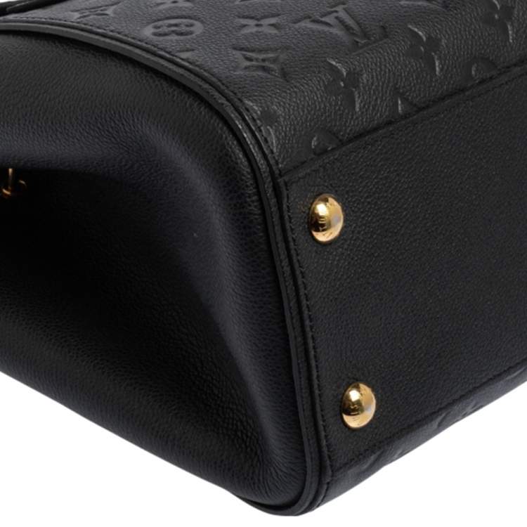 Pre Owned Louis Vuitton Black Monogram Empreinte Leather Trocadero Bag