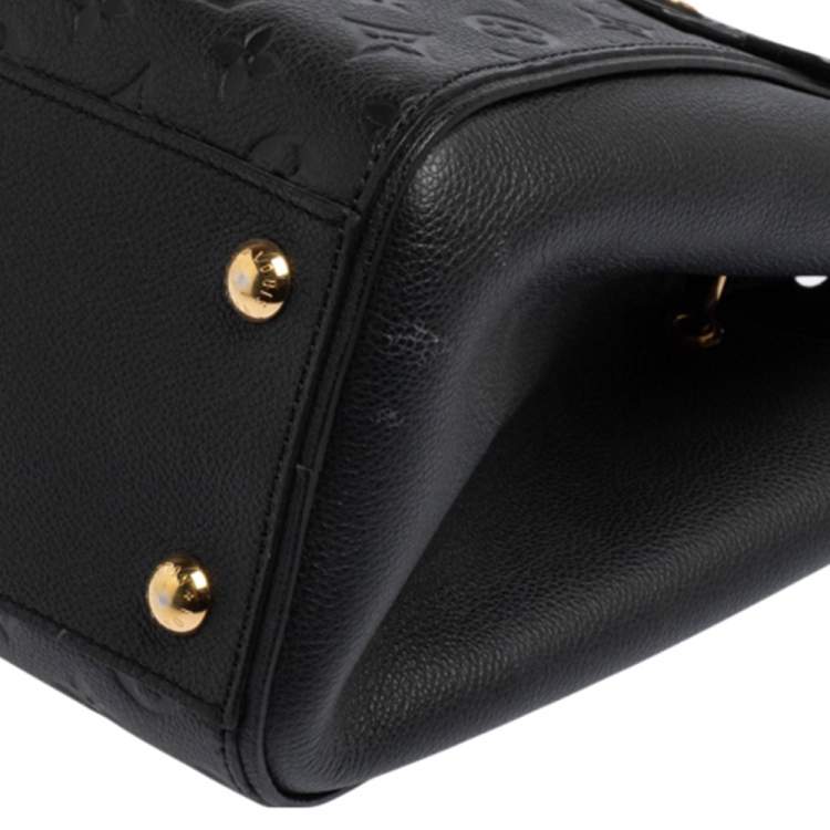 Pre Owned Louis Vuitton Black Monogram Empreinte Leather Trocadero Bag