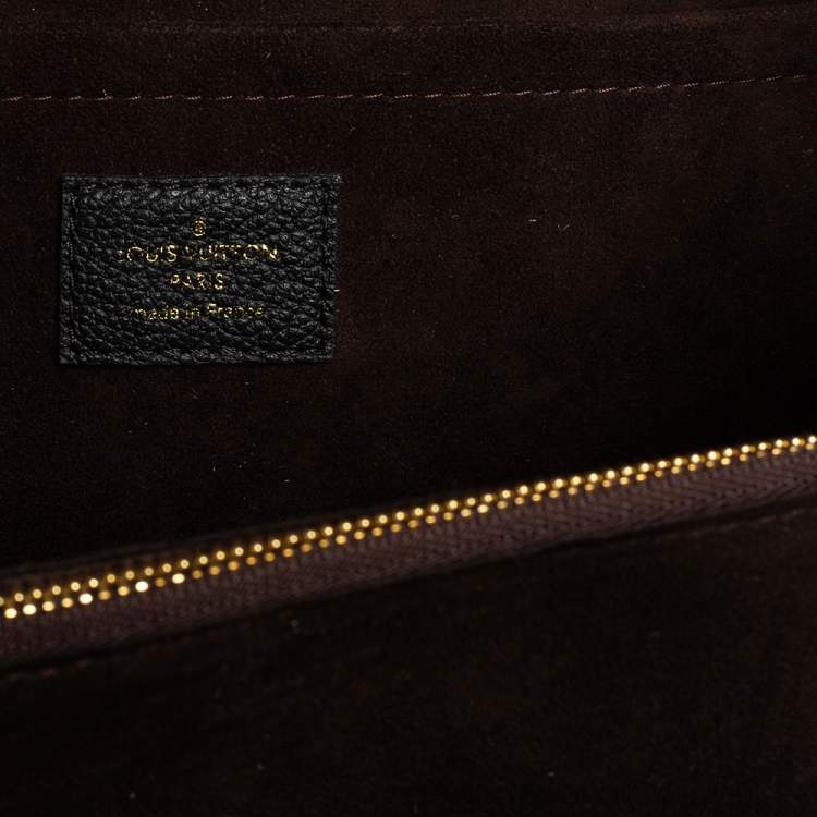 Pre Owned Louis Vuitton Black Monogram Empreinte Leather Trocadero Bag