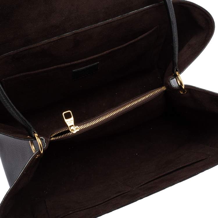 Pre Owned Louis Vuitton Black Monogram Empreinte Leather Trocadero Bag