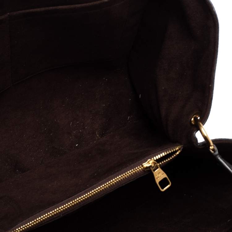 Pre Owned Louis Vuitton Black Monogram Empreinte Leather Trocadero Bag