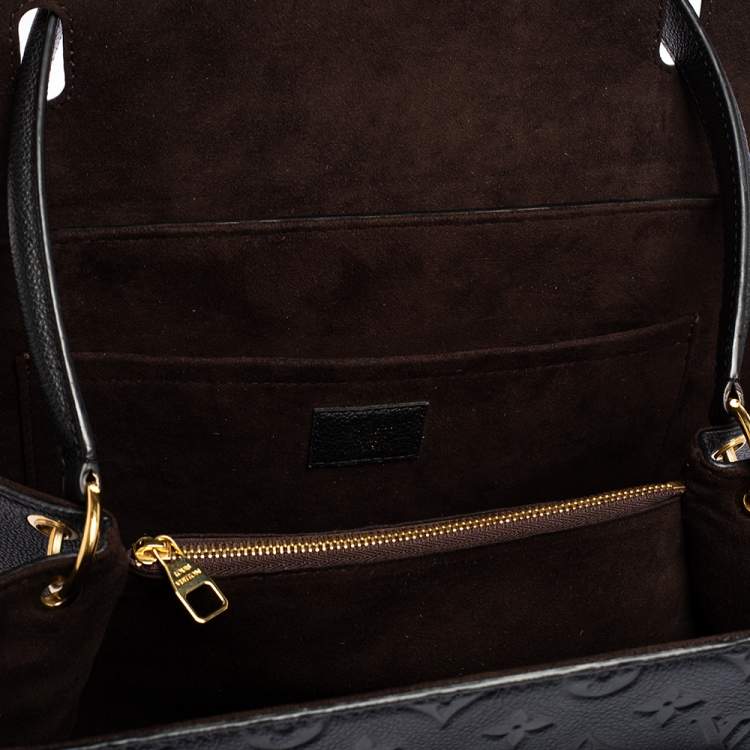 Pre Owned Louis Vuitton Black Monogram Empreinte Leather Trocadero Bag
