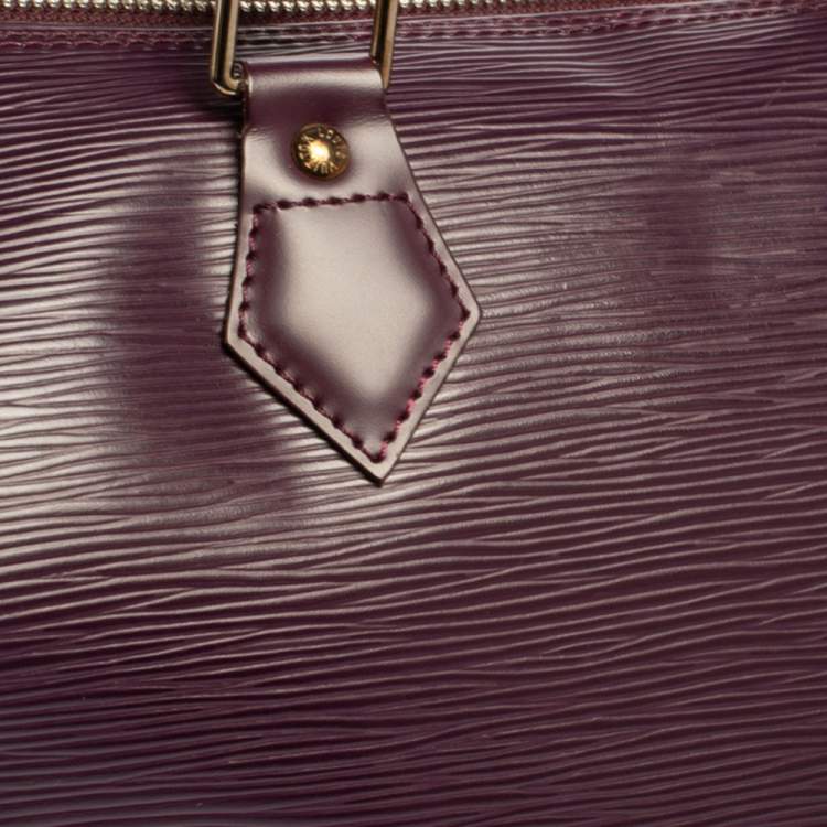 Pre Owned Louis Vuitton Cassis Epi Leather Speedy 30 Bag