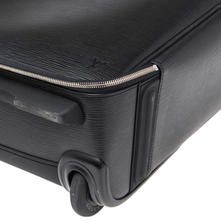 Pre Owned Louis Vuitton Black Epi Leather Pegase 55 Luggage