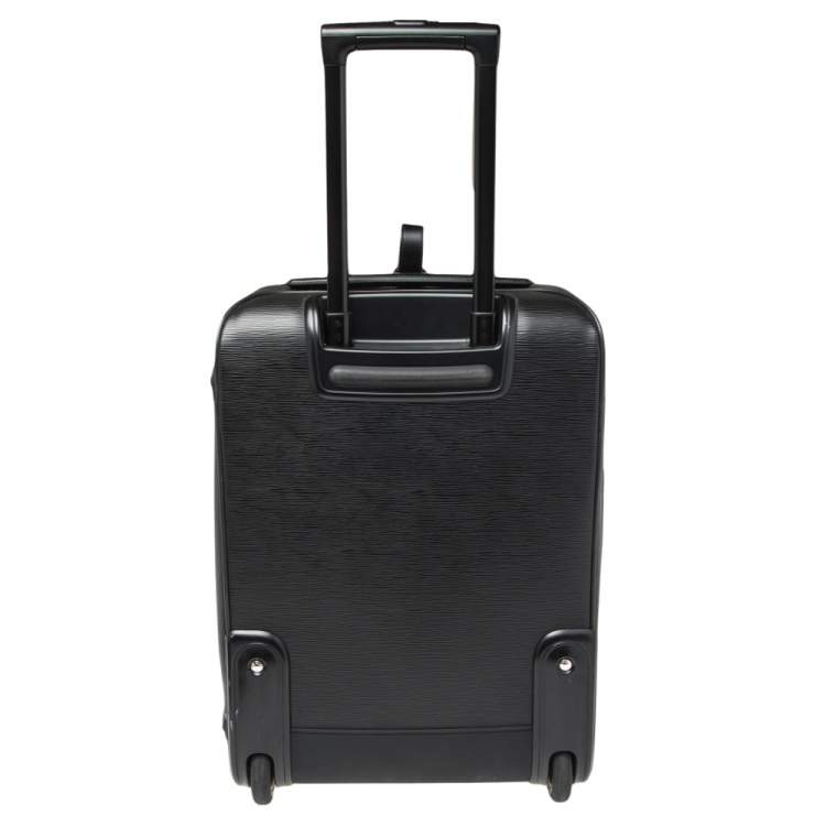 Pre Owned Louis Vuitton Black Epi Leather Pegase 55 Luggage