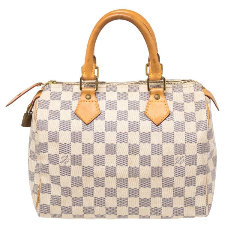 مملوكة مسبقًا Louis Vuitton Damier Azur Canvas Speedy 25 Bag