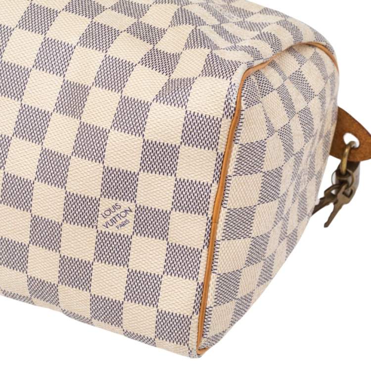 مملوكة مسبقًا Louis Vuitton Damier Azur Canvas Speedy 25 Bag