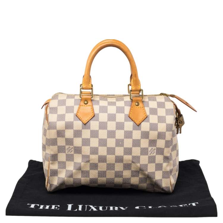مملوكة مسبقًا Louis Vuitton Damier Azur Canvas Speedy 25 Bag
