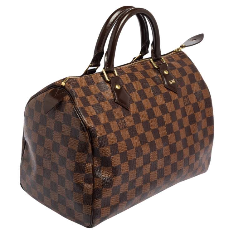 مملوكة مسبقًا Louis Vuitton Damier Ebene Canvas Speedy 30 Bag