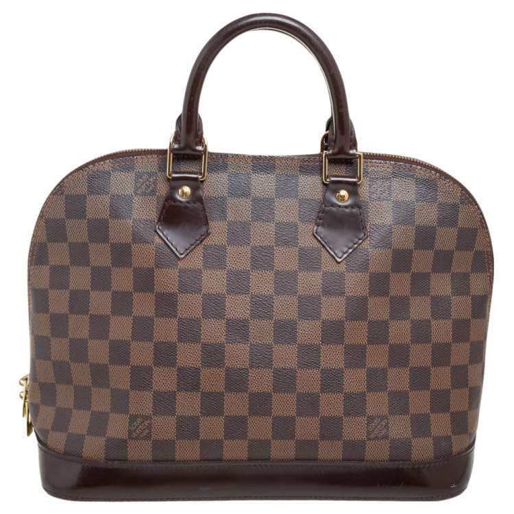 Alma PM - Luxury Damier Ebene Canvas Brown