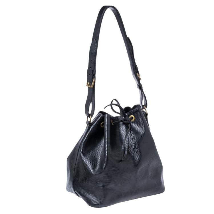 Pre Owned Louis Vuitton Black Epi Leather Petit Noe Bag