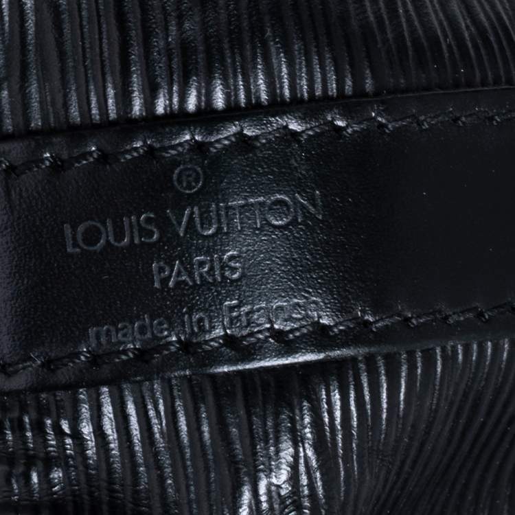 Pre Owned Louis Vuitton Black Epi Leather Petit Noe Bag