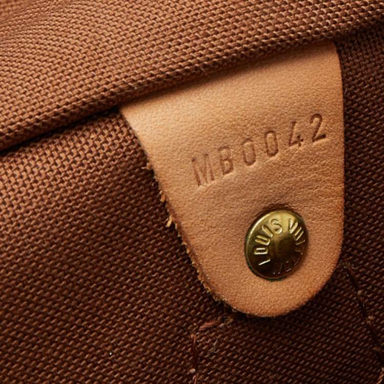Pre Owned Louis Vuitton Monogram Canvas Speedy 35 Bag
