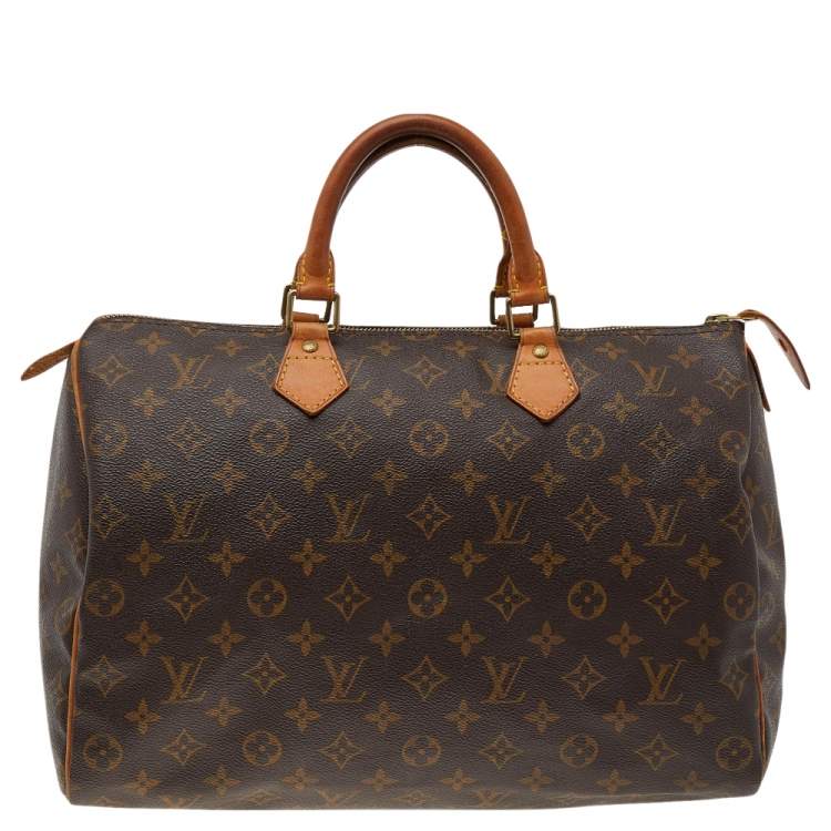 Pre Owned Louis Vuitton Monogram Canvas Speedy 35 Bag