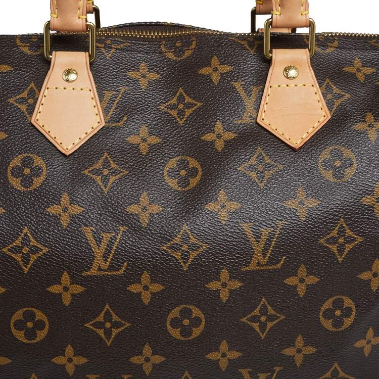 Pre Owned Louis Vuitton Monogram Canvas Speedy 35 Bag